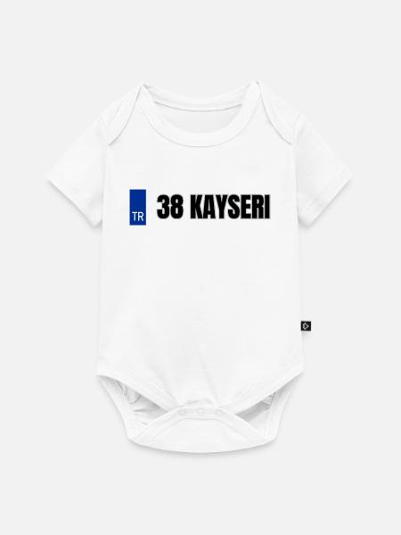 38 Kayseri Kennzeichen | Türkisches Kennzeichen - Baby Premium Kurzarmbody - Weiß