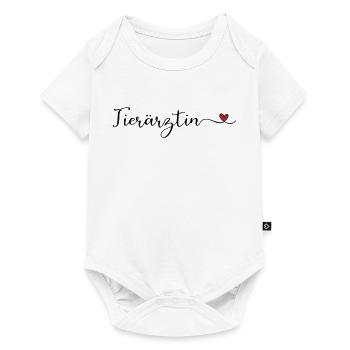 Tierärztin Design mit Herz - Baby Premium Kurzarmbody - Weiß - Vorne