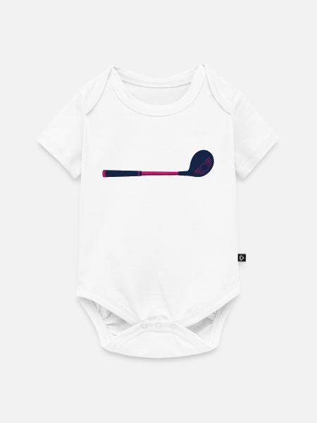 Golfschlaeger Driver Icon - Baby Premium Kurzarmbody - Weiß