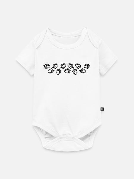 Eichel Herbst - Baby Premium Kurzarmbody - Weiß