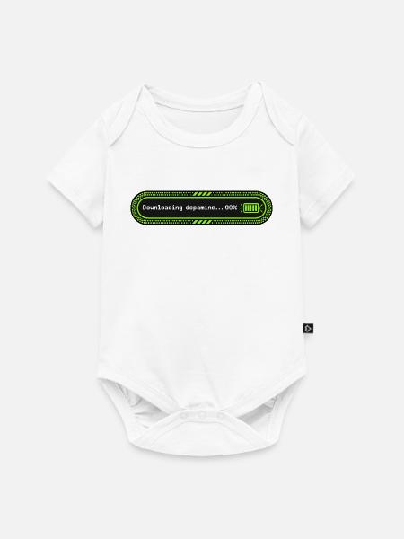 Dopamine 99 Lustige Ladeleiste herunterladen - Baby Premium Kurzarmbody - Weiß