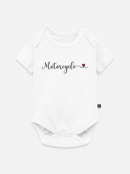 Motorrad - Baby Premium Kurzarmbody - Weiß