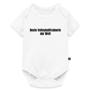 Beste Volleyballtrainerin der Welt Team Geschenk - Baby Premium Kurzarmbody - Weiß - Vorne