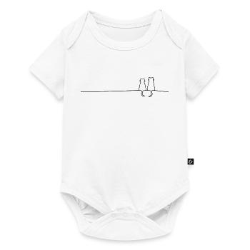 Chat Chats Chats Couple Couple Idée Cadeau - Body à manches courtes Premium Bébé - blanc - Devant