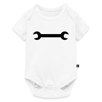 Black wrench - Baby Premium short-sleeve bodysuit - white - Front