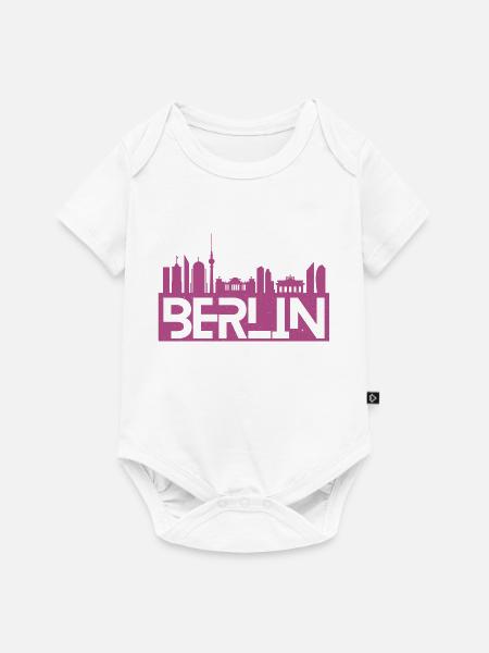 Berlin CIty - Baby Premium Kurzarmbody - Weiß