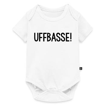 UFFBASSE Dialekt badisch - Baby Premium Kurzarmbody - Weiß - Vorne