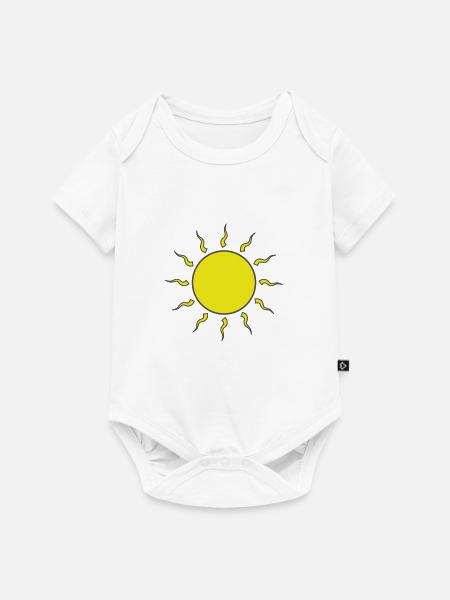 Sonne - Baby Premium Kurzarmbody - Weiß