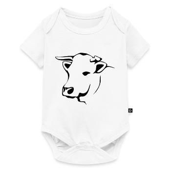 cow - Baby Premium short-sleeve bodysuit - white - Front
