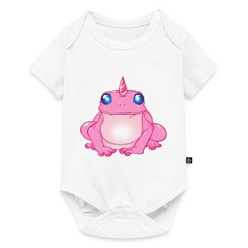 Grenouille avec corne - Body à manches courtes Premium Bébé - blanc - Devant