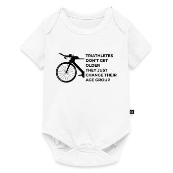 Triathletes do not get older - Baby Premium short-sleeve bodysuit - white - Front