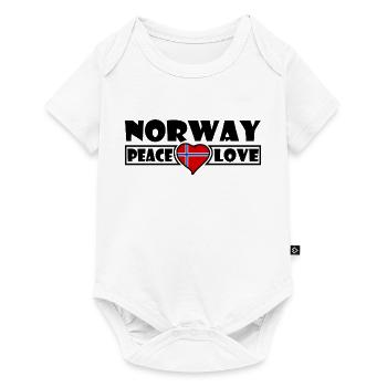 Norvège - Body à manches courtes Premium Bébé - blanc - Devant