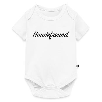 Hundefreund - Baby Premium Kurzarmbody - Weiß - Vorne