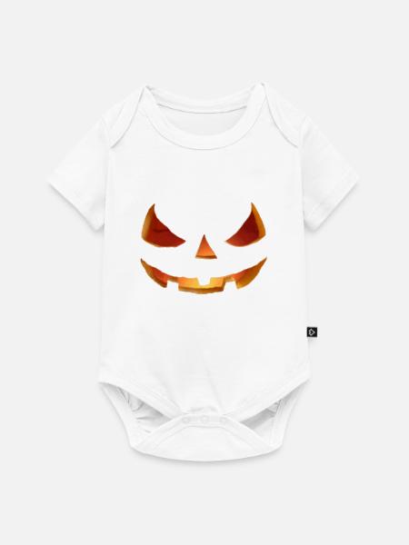 JackOLantern - Baby Premium Kurzarmbody - Weiß