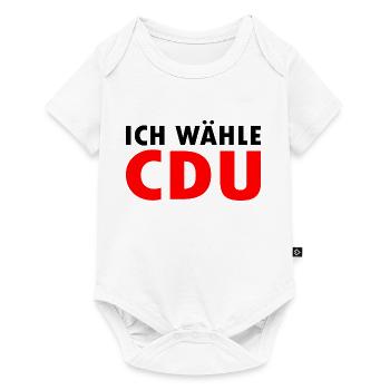 Ich wähle cdu - Baby Premium Kurzarmbody - Weiß - Vorne