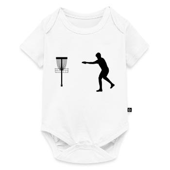 Disc Golfer Bestseller Design Shirt - Body à manches courtes Premium Bébé - blanc - Devant
