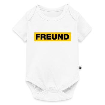 Freund - Baby Premium Kurzarmbody - Weiß - Vorne