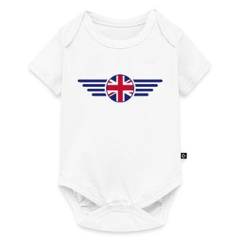 J’aime le Royaume-Uni, le style élégant - Body à manches courtes Premium Bébé - blanc - Devant