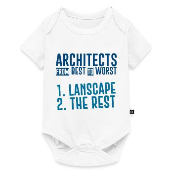 Architectes du meilleur au pire 1. Paysage 3 - Body à manches courtes Premium Bébé - blanc - Devant