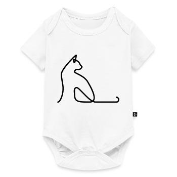 Cat 02 - Baby Premium short-sleeve bodysuit - white - Front