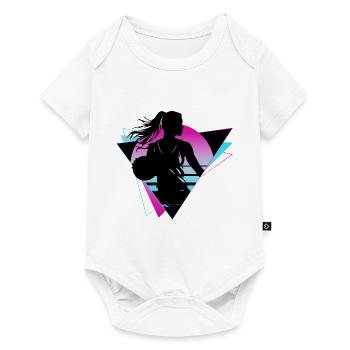 Basketball Basketball Player Fan Neon Colorful - Baby Premium short-sleeve bodysuit - white - Front