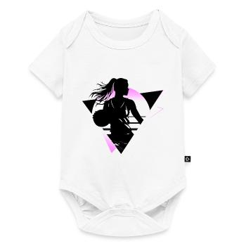 Basketball Basketball Player Fan Neon Colorful - Baby Premium short-sleeve bodysuit - white - Front