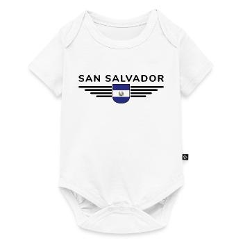 Conception du t-shirt San Salvador - Body à manches courtes Premium Bébé - blanc - Devant