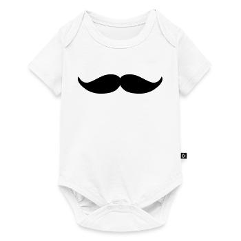 Moustache de morse - Body à manches courtes Premium Bébé - blanc - Devant