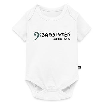 Bassists are allowed to - Baby Premium short-sleeve bodysuit - white - Front