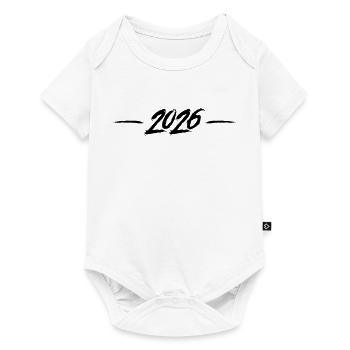 2026 year - Baby Premium short-sleeve bodysuit - white - Front