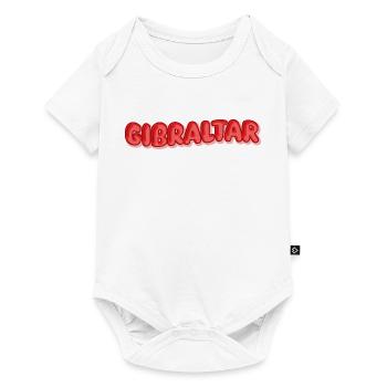 Geschenk für Gibraltar - Baby Premium Kurzarmbody - Weiß - Vorne