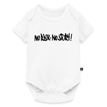 No Risk No Story Motto - Baby Premium short-sleeve bodysuit - white - Front