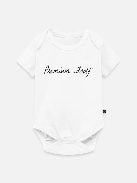 Premium Frolf Disgolf - Baby Premium Kurzarmbody - Weiß