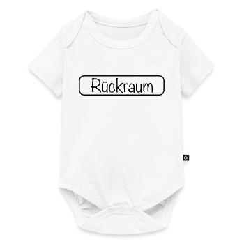 Rückraum Schriftzug (Schwarz) - Baby Premium Kurzarmbody - Weiß - Vorne