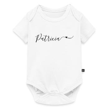 Patricia Prénom décoratif - Body à manches courtes Premium Bébé - blanc - Devant