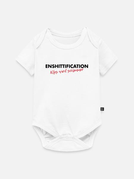 Enshittification - alles wird schlimmer! - Baby Premium Kurzarmbody - Weiß