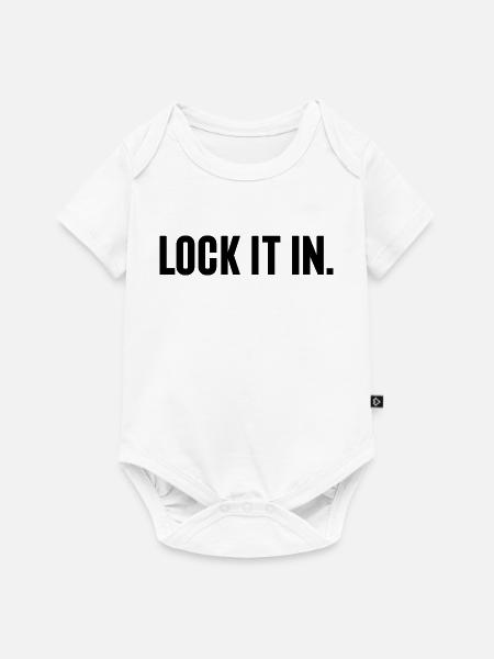 Basketball-Liebhaber-Geschenk – Lock It In - Baby Premium Kurzarmbody - Weiß