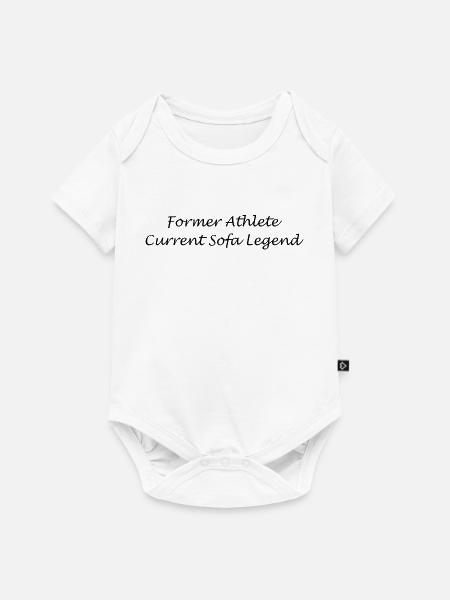 Ehemalige Athleten-Sofa-Legende - Baby Premium Kurzarmbody - Weiß