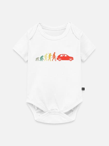 Auto Evolution Kleinwagen Führerschein Bestanden - Baby Premium Kurzarmbody - Weiß