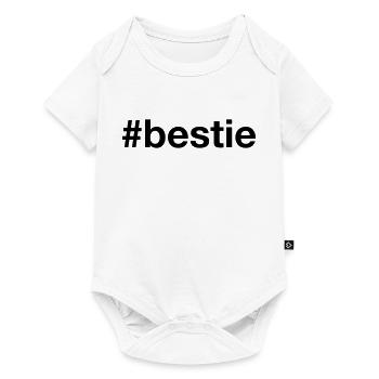 BESTIE Hashtag Best Friend Bester Freund - Baby Premium short-sleeve bodysuit - white - Front