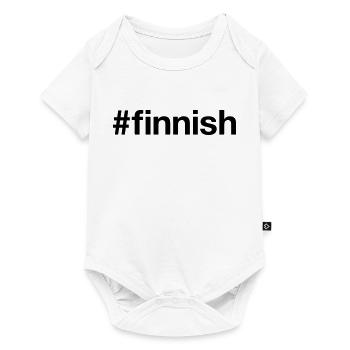 FINNOIS Hashtag Finlande Finnisch Finlande - Body à manches courtes Premium Bébé - blanc - Devant