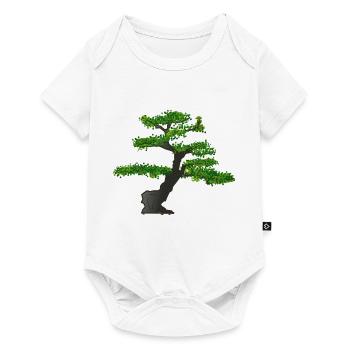 bonsai - Baby Premium short-sleeve bodysuit - white - Front
