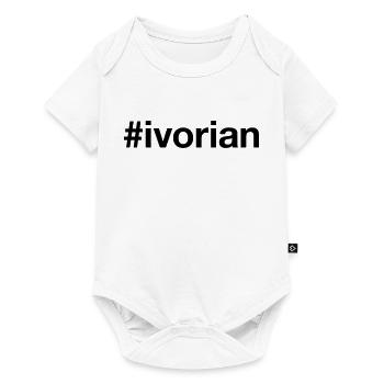 IVORIAN Hashtag Côte d'Ivoire - Baby Premium short-sleeve bodysuit - white - Front