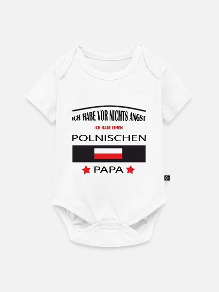 POLNISCHER PAPA - Baby Premium Kurzarmbody - Weiß