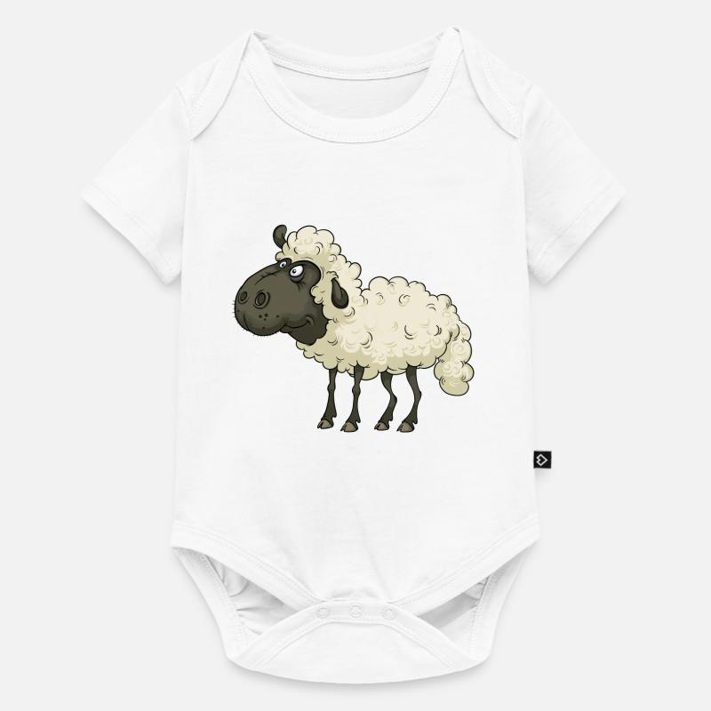Schaf - Baby Premium Kurzarmbody - Weiß