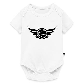 basketball_logo_2_f1 - Body à manches courtes Premium Bébé - blanc - Devant