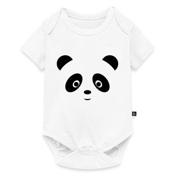 Panda doux - Body à manches courtes Premium Bébé - blanc - Devant