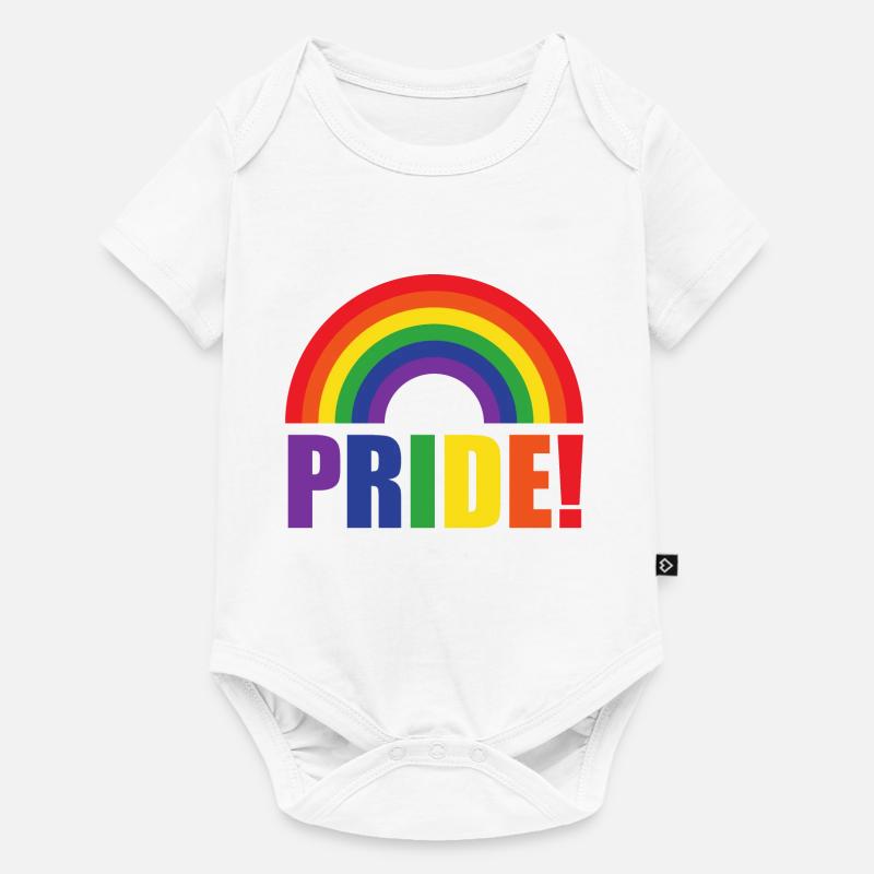 Pride Rainbow | LGBT | idée cadeau - Body à manches courtes Premium Bébé - blanc