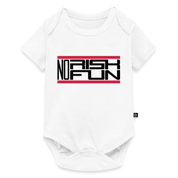 bar no risk no fun claim risk danger - Baby Premium short-sleeve bodysuit - white - Front