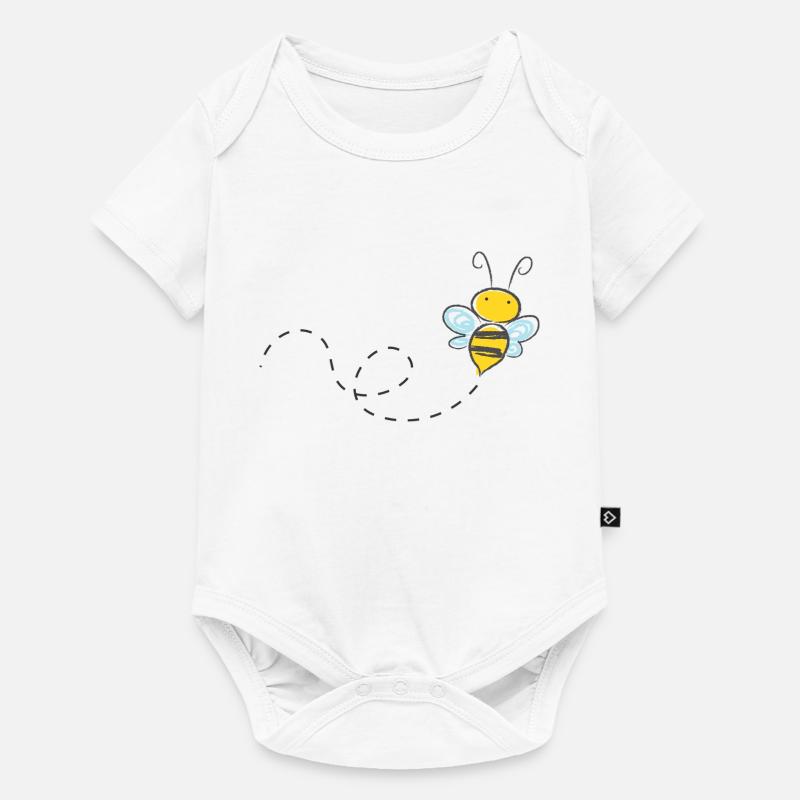 bee - Baby Premium short-sleeve bodysuit - white